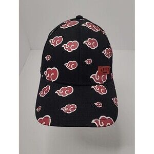 Naruto Akatsuki Clan Logo Snapback Hat Multicolor OSFM Adjustable Cap Anime